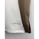 Cutter and Buck Annika Womens Half-Zip Short Sleeve Polo Shirt M White & Brown Photo 4