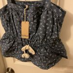 Upwest Cotton Linen Tank size small nwt Blue Photo 4