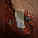 Kori  America brown and red long sleeve blouse size S Photo 5