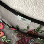Kimchi Blue  Women's Small Embroidered‎ Mesh Top Sheer Fairy Grunge Whimsigoth Photo 4