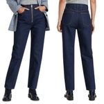 frame denim New Frame Le High and Tight Exposed Zipper Women’s Jeans size 33 Blue Photo 8