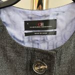 Carolina Herrera Charcoal Grey Button Dress Photo 3