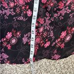 🦋 Vintage A Wild Thyme Black Pink Floral Butterfly Midi Maxi 90s Casual 14P Photo 5