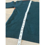 Staccato Women's Colorblock Crew Neck Sweater L Dark Green Light Grey Photo 4