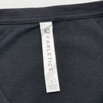 Fabletics Zarina T-Shirt Womens Large Crochet Inset Stipe Activewear Athleisure Photo 4