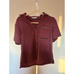 Frankie’s Bikini Coco Top Sunset Stripe Casual Vibrant Preppy Nautical Photo 4