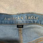 American Eagle Outfitters women's size 12 L Light Blue Distressed Jean Shorts Photo 2