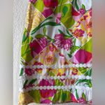 Lilly Pulitzer  Roslyn Pink Yellow Mini Pencil Skirt Sz 6 Photo 2
