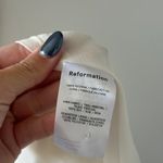 Reformation Chania Ivory Silk Dress L Photo 15