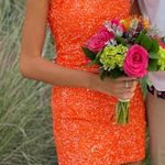 Primavera Couture  Homecoming Dress Orange Photo 2