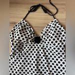 Kenneth Cole Reaction Y2K Black and White Polka Dot One Piece Swimsuit Size M Photo 1