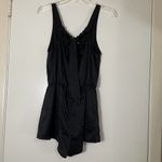 Victoria's Secret Victoria Secret black satin tie back romper sleepwear size XS Photo 5