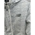 New Balance Women's Sunset Windbreaker Jacket Sz large Gray Ombré Hoodie Photo 3