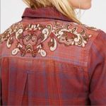 Free People NWot  embellished plaid shirt Photo 3