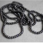 Source Unknown Vintage Smokey Gray Faux Pearl Single Strand 60 Inch Like New Necklace Photo 1