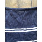 St John Sport Womens XL Black White Stripe Scoop Neck Knit Sleeveless Clean Girl Photo 6