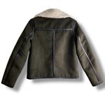 H&M Aviator Bomber Jacket Coat Khaki Army Green Women’s Size XS Photo 3