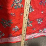 st. john's bay NWT  Tank Top Womens 2X Red Floral Split Neck Tunic Sleeveless Photo 5