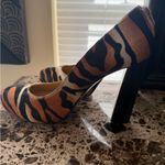 Nine West  Black and Tan Animal skin material Print Heels Brand New’ Photo 1