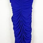 ZARA NWT  Bloggers Fave Floral Tube Bodycon Cut Out Mini Dress M Blue Photo 3