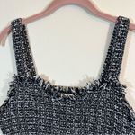Anthropologie ✨ Mare Mare X Tweed Crop Tank Black White XS Photo 4