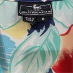 Jonathan Martin Floral Vintage Pure Silk Short Sleeve Blouse Top size 8 button Photo 3