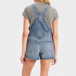 Universal Threads Universal Thread Women Denim Distressed Shortalls Overalls Blue Size 12 Photo 6