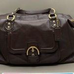 Coach MAHOGANY CAMPBELL LEATHER BELLE CARRYALL/HANDBAG Comes with COA Photo 0