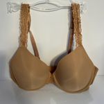 Natori Lace Trimmed Underwire T-Shirt Bra Beige 34D Photo 1