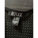 Refuge Vintage Y2K Women Black Mesh Sheer all over rhinestone Dress Size Medium Photo 2