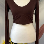 Naked Wardrobe  long sleeve crop top. Size Small. Photo 0