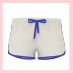 PINK - Victoria's Secret  Retro 70s Inspired Soft Modal Shorts-Winter White Logo L Photo 7