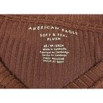 American Eagle  Juniors Xsmall  Soft & Sexy Plush Rust Long Sleeve Top Women 0091 Photo 5
