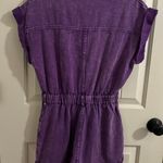 Denim Color Romper Purple Photo 2