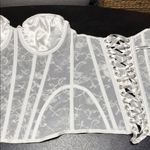Victoria's Secret  I DO White Lace Bustier Size 34C Photo 5