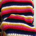 Almost Famous NWT Multicolor Stripe Retro Sweater Size Medium Photo 2