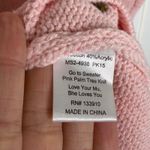 Show Me Your Mumu Pink Palm Tree Knit Sweater XS Photo 6