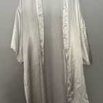 Blingy Rhinestone White Satin Bride Bridal Wedding Robe OS Photo 0
