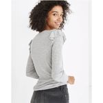 Madewell Ruffle-Sleeve Pullover Sweater Size Medium New with Tags Photo 2