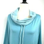 Pajamagram Teal Cowl Neck Fleece Sleep Shirt Top Size M Photo 7