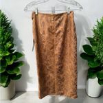 ZARA  NWT Faux Suede Snakeskin Print Skirt XS Photo 2