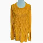 Goodfellow & Co . Cable Knit Sweater Goldenrod Size XLarge Photo 7