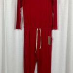ALBION FIT Red The Merry Bamboo Long Sleeve Jumpsuit Sz.XS NWT Photo 5