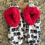 NWT Lazy One Fuzzy Feet Women’s Ruff Night Dog Print Slippers L/XL 7 Photo 0