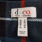 D&Co. Teal Blue and Red Plaid Half Button Photo 4