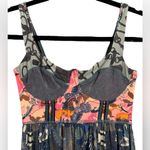 Maaji Revolve Fancy Gallop Bustier Mixed Print Maxi Dress Size Large Photo 4