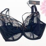 Scantilly By Curvy Kate Fascinate Plunge Bra Black Lace 38L Size undefined Photo 1