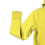Adidas  Hoodie Womens Medium Yellow Full Zip 3-Stripes Thumbholes Sweatshirt Photo 10