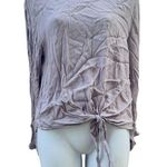 Mustard Seed  Women's Long Sleeve Ruched Top - lavender Photo 0