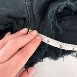 American Eagle Black Distressed Cut Off Hi Rise Festival Stretch Shorts Size 4 Photo 6